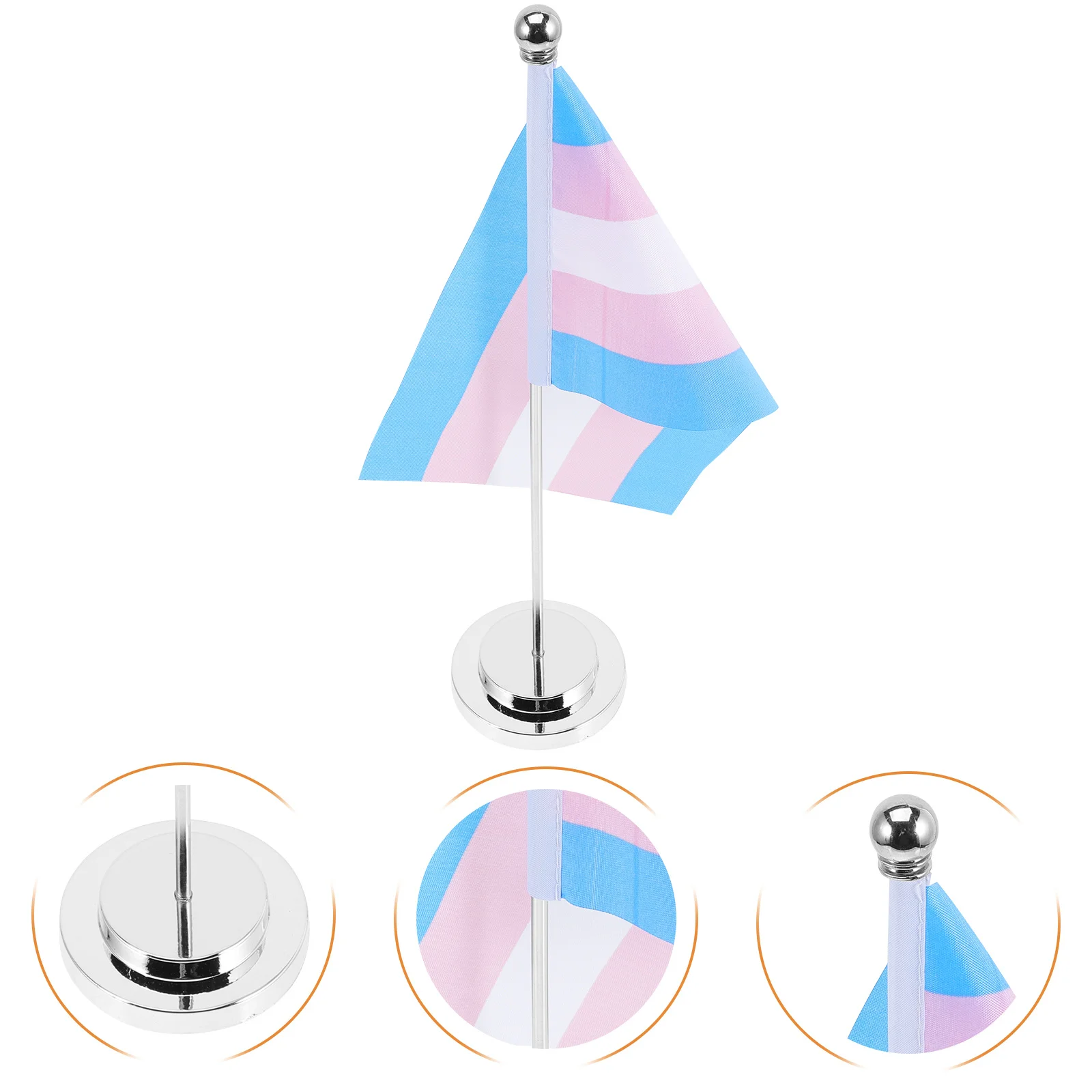 Pride Desk Flag Rainbow Table Flag Polyester Material Safe Holy Festive Atmosphere Party Garden Decor