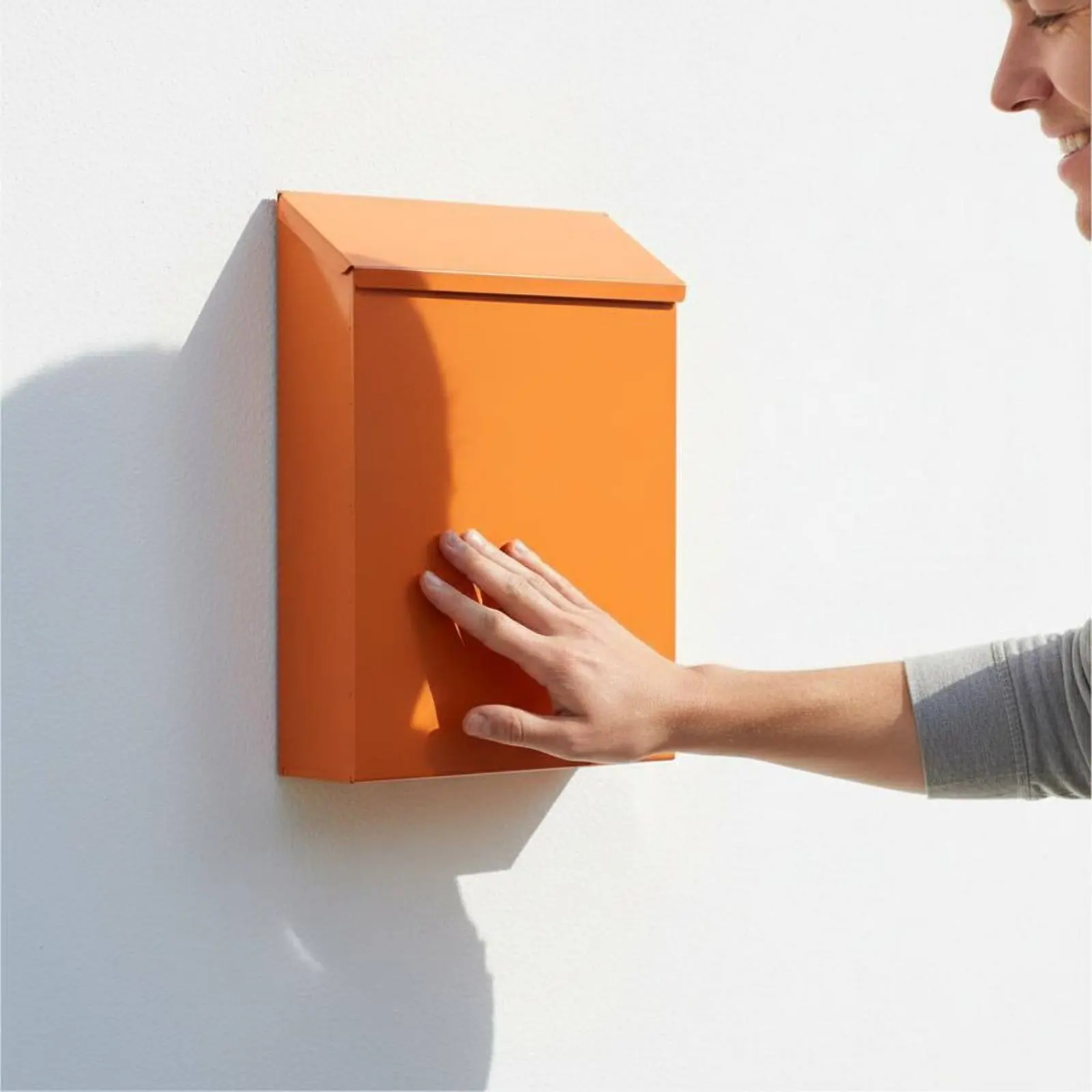 Vintage Decorative Mailbox Lockable Wall Mounted Mailbox Vintage Design Letterbox Retro Design Outdoor Metal Letterbox
