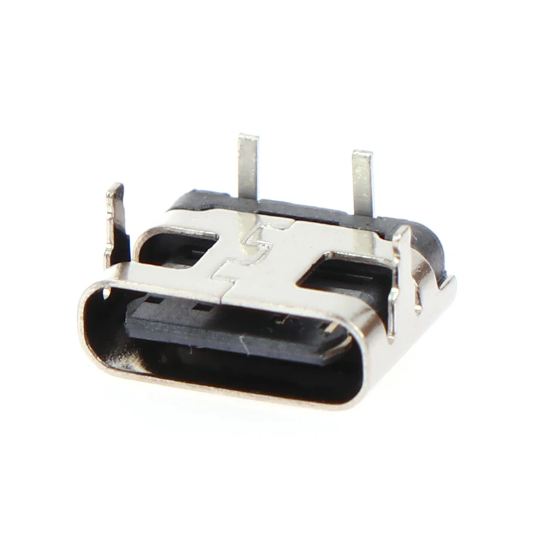 HMA88-10Pcs asiento hembra tipo C enchufe de 2 pines Micro conector USB conector de alimentación para puerto de carga de teléfono móvil