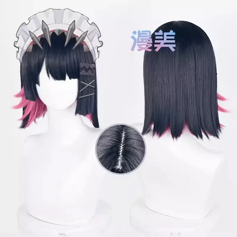 Gioco Zenless Zone Zero Ellen Joe Parrucca Cosplay Capelli sintetici resistenti a forcina 33 cm per donna Uomo Halloween Outfit Gioco di ruolo Prop