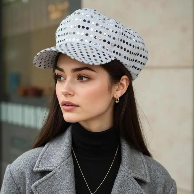 60er 70er 80er Jahre Disco Accessoires Frauen Kostüm Kostüm Disco Set Disco Ohrringe Sonnenbrillen Pailletten Caps Halskette