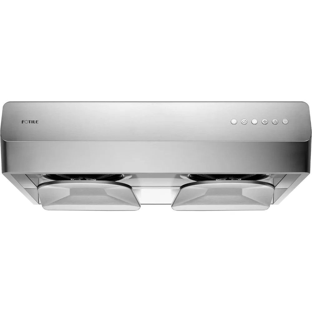 Stainless Steel Under Cabinet Range Hood, 800 EQUIV. CFM Kitchen Over Stove Exhaust Vent with LED Lights Dual