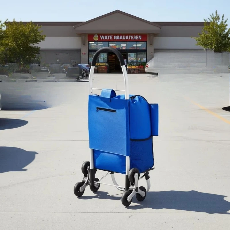 Foldable 36 liter shopping cart 6 wheels climbing cart, storage bag