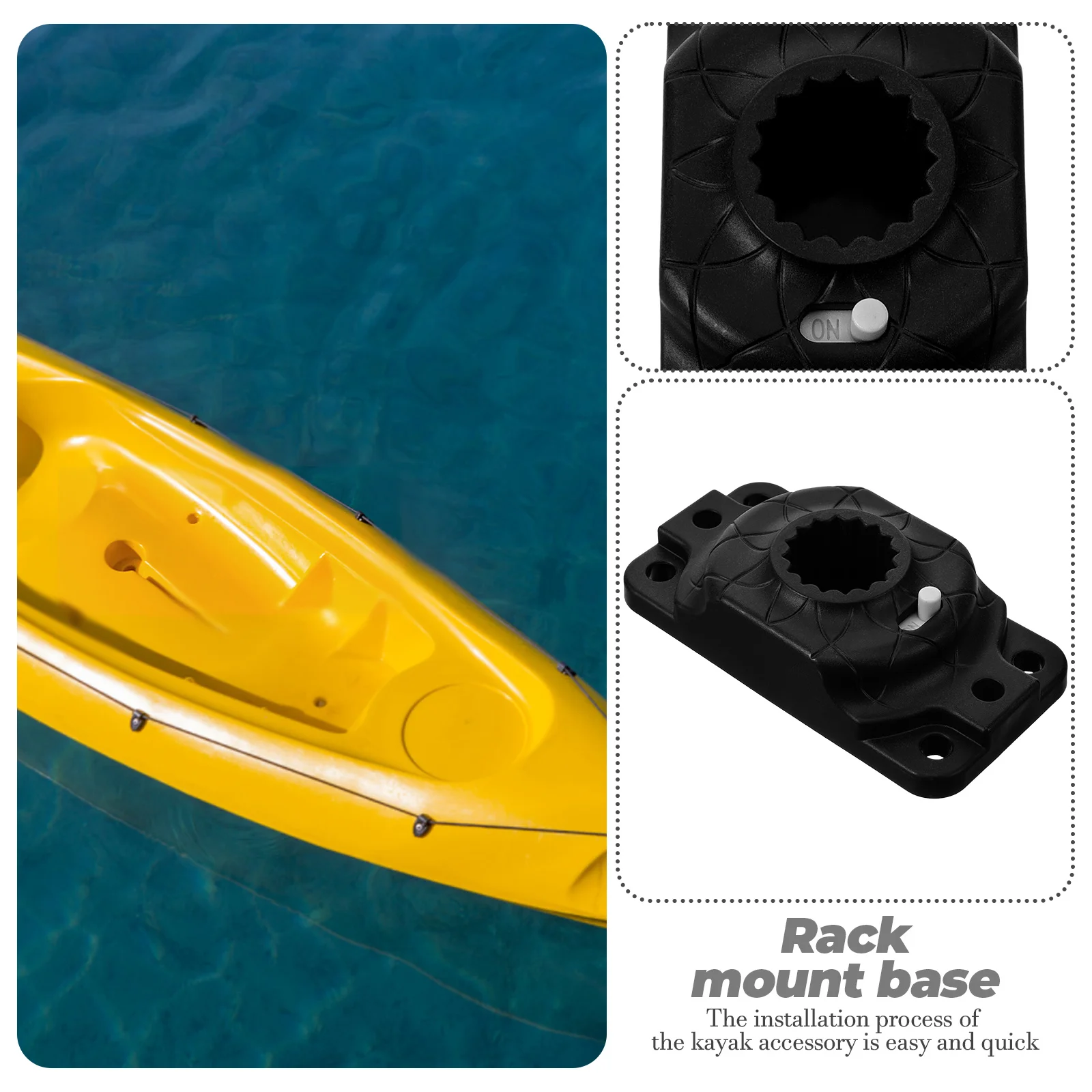 

Универсальная основа для аксессуаров для каяков, сверхмощный нейлон, подходит для всех восьмиугольных шестерен, быстрая установка, флаг, стержень для камеры, держатель весла, крепление для хранения