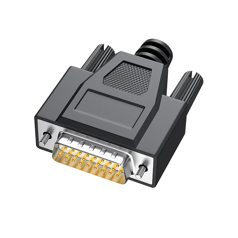 Solid Pin DB26 Connector Male and Female 3-row 26 Pin Plug Serial Port Head 26 Pin Outer Film Sealing Shell