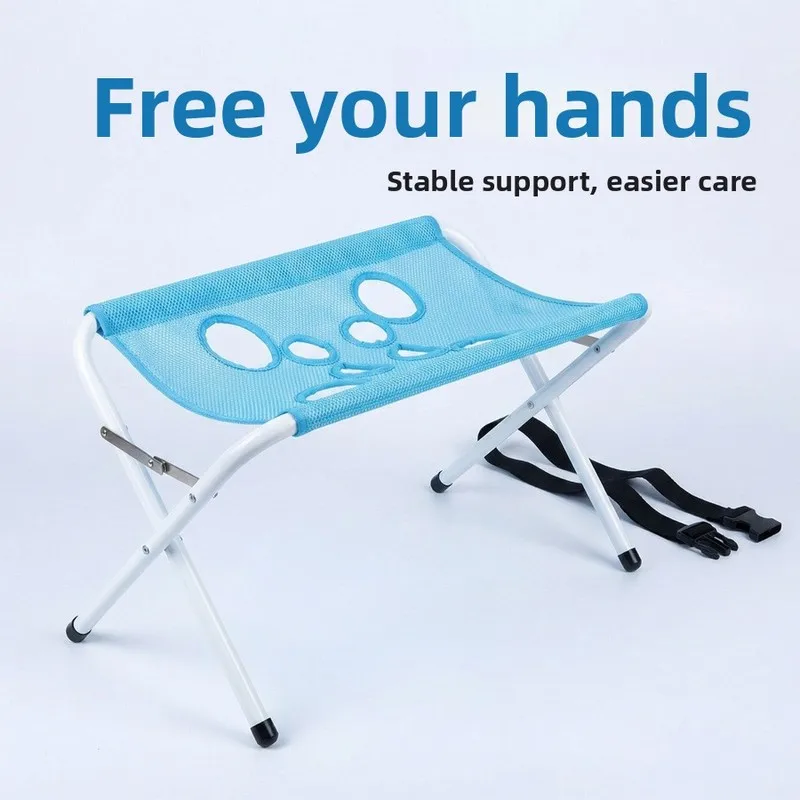 Multi‑hole Mesh Drainage Pet Bath Stand Multifunctional Folding Grooming Table Dog Bathing Hair Trimming