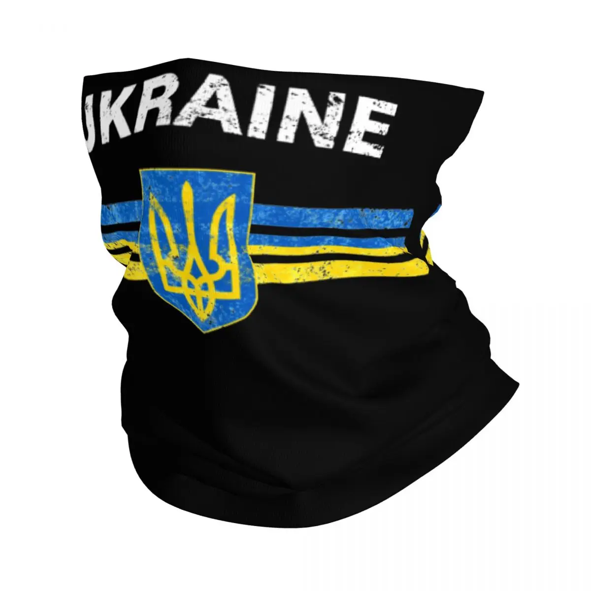 Ukrainian Emblem Ukraine Flag Bandana Neck Cover Printed Balaclavas Wrap Scarf  Headwear Outdoor Sports Unisex Adult Breathable