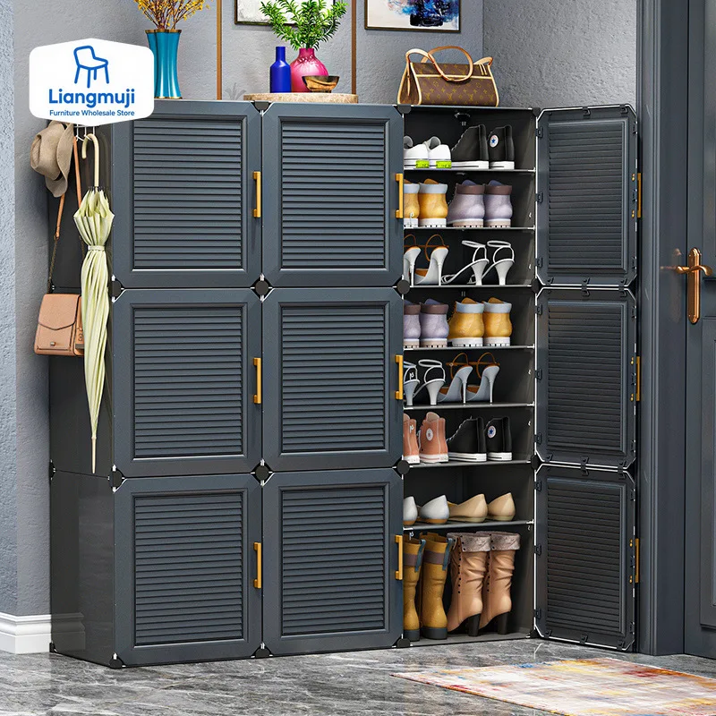 

Simplicity Household Wardrobe Bedroom Furniture Clothing Organizer Rack Assemble Storage Cabinets Dustproof Collapsible Locker