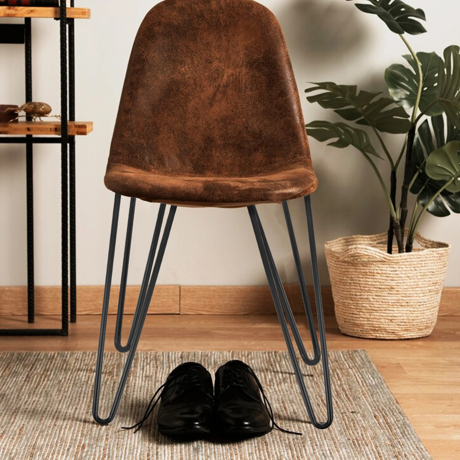 

2pcs U-shaped Black Metal Table Legs Sturdy Furniture Legs for Chairs Tables Cabinets Sofas Beds Coffee Tables for Home