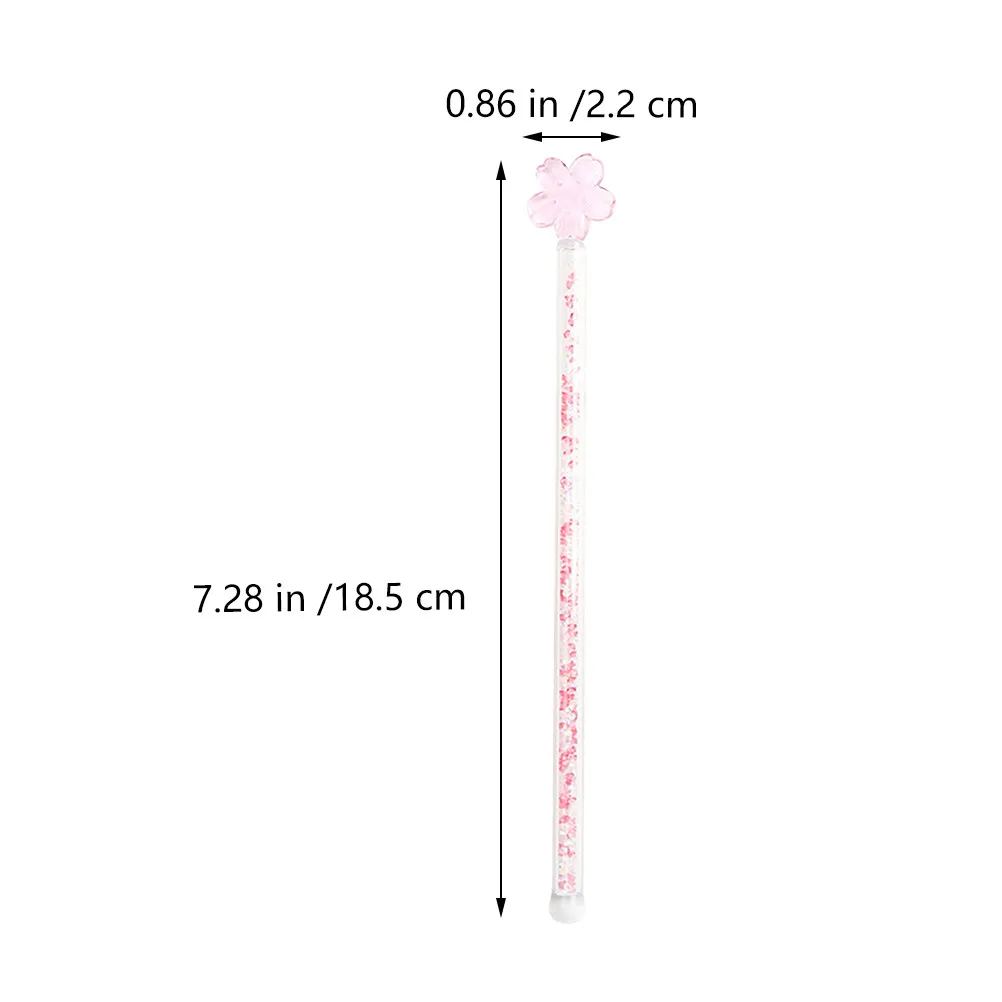 Exquisite Glass Stirring Sticks Floral Design Multi Function Beverage Stirrer for Cocktails Juices Smoothies Milk Tea Wine
