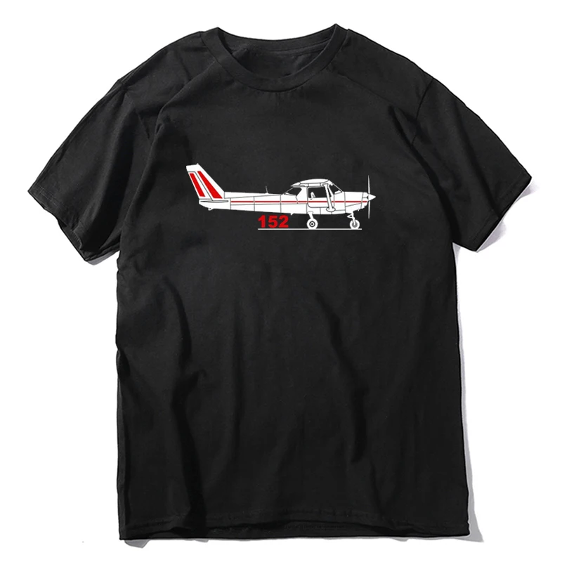 Hot Sale  Fashion Cotton Print Men's  Aeroclassic PPL Pilot Cessna 152 Aircraft Inspired Breathable  Tees