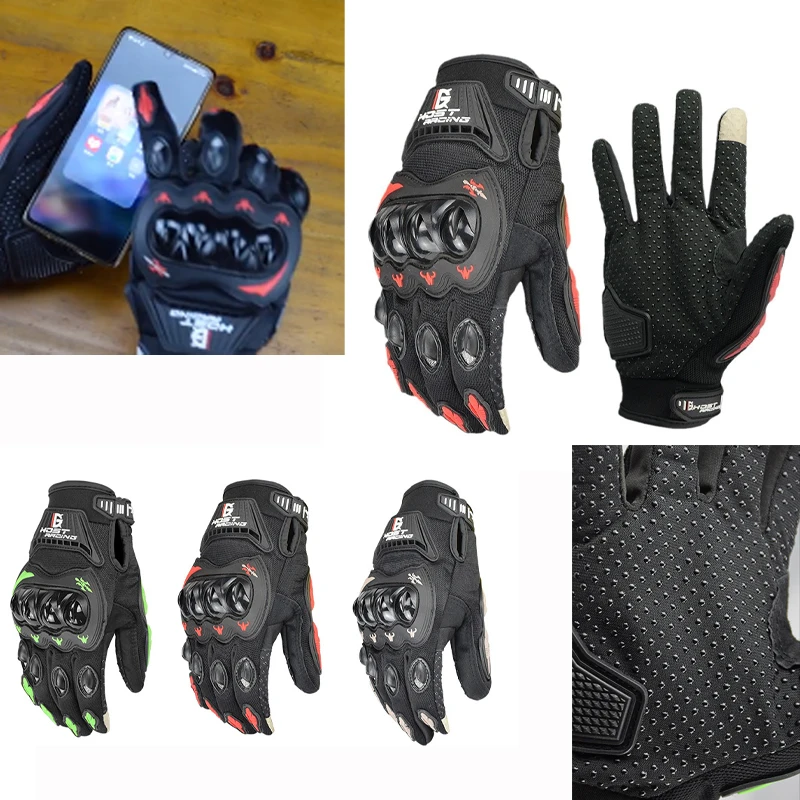 

Summer Motorcycle Riding Gloves Off-Road Racing Touchscreen Gloves Anti-Fall Full Finger Biker Gloves Luva Motociclista Verão
