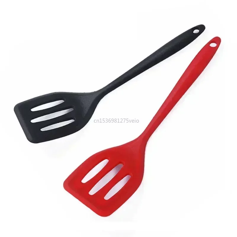 Kitchen Silicone Turners Gadgets Spatula Egg Fish Frying Pan Scoop Fried Shovel Slotted Turners Kitchen Tools Cooking Utensils