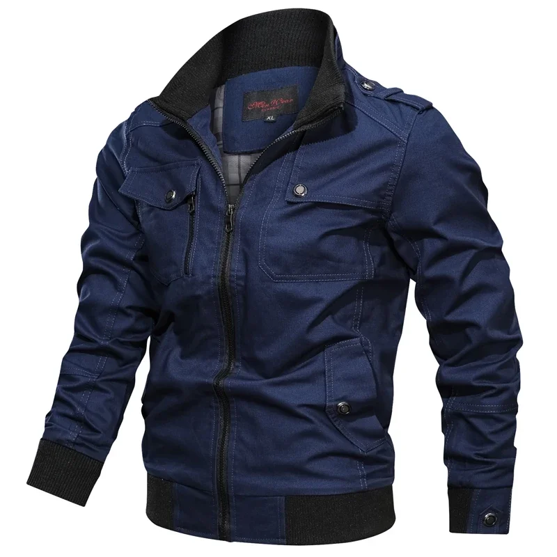 Nuovi uomini militari Jackes cappotto uomo autunno inverno bomber giacche uomo casual outdoor antivento giacca militare maschio 5XL taglie forti