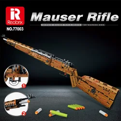 Mauser Kar98K Building Block Model Can Shoot Heavy Sniper Rifle Assemble Bricks Military Weapons Educational Toys Holiday Gifts