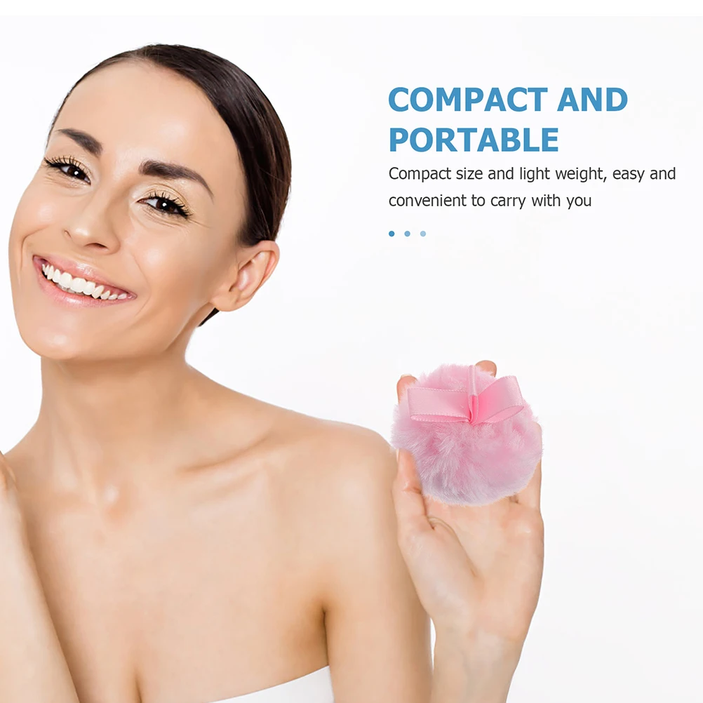 

6Pcs Makeup Powder Supple Round Face Pads Soft Gentle Daily Use Portable Makeup Tools Powder