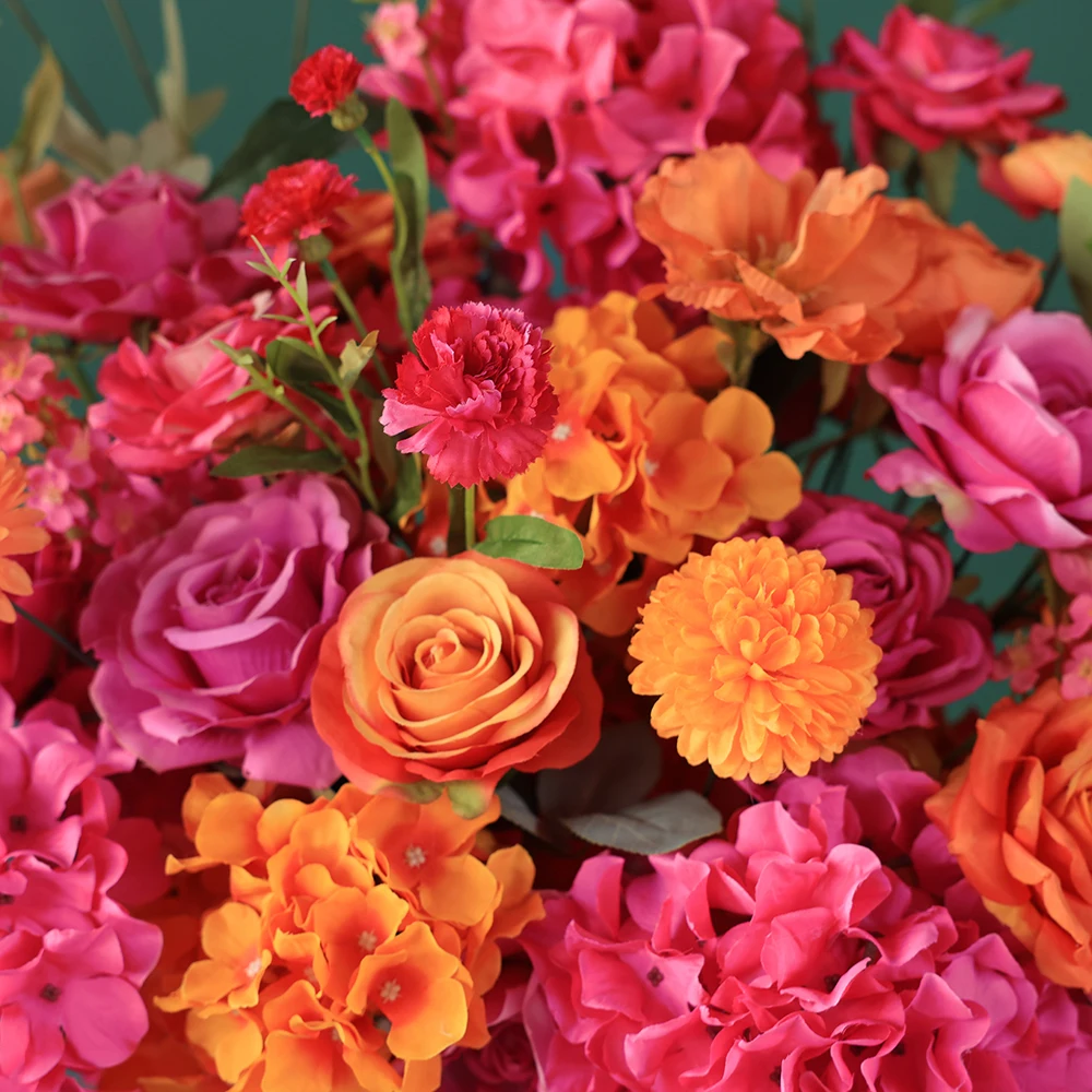 Marriage Decoration Christmas Party Flores Artificiales High Quality Rose Red Rose Centerpieces for Weddings Decor Flower HY2341