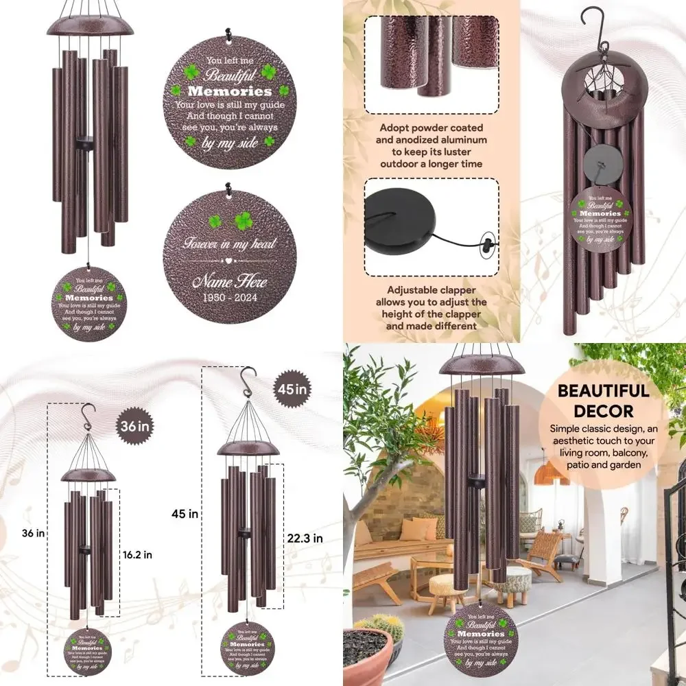 

Memorial Wind Chimes for Grieving, Sympathy Gifts to Honor Loved Ones, Bereavement Wind Chimes in Memory, Comforting Wind Chimes