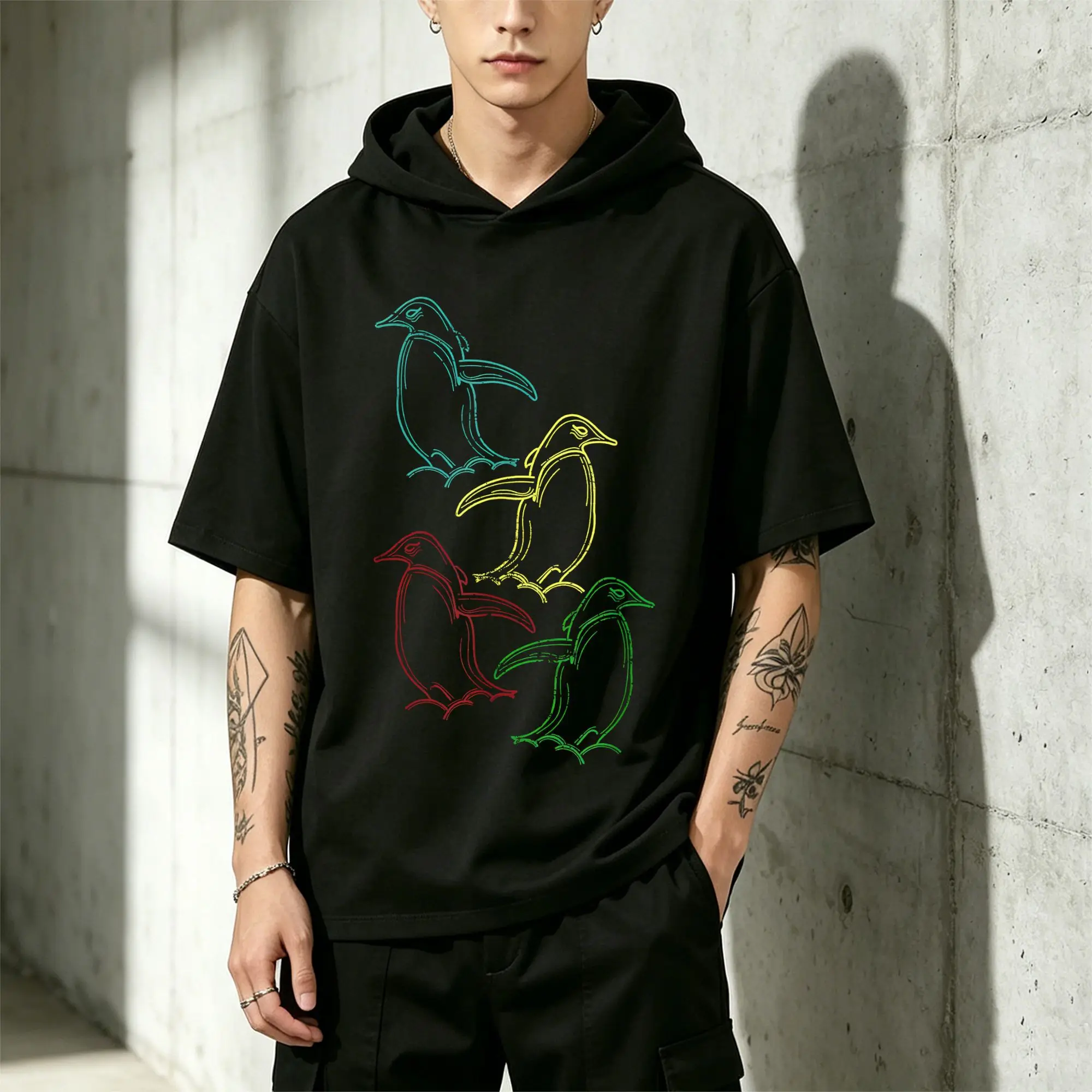 Men's Summer Fashion Cute Building-Themed Children's Five-Year-Old Birthday T-Shirt, Casual and Comfortable