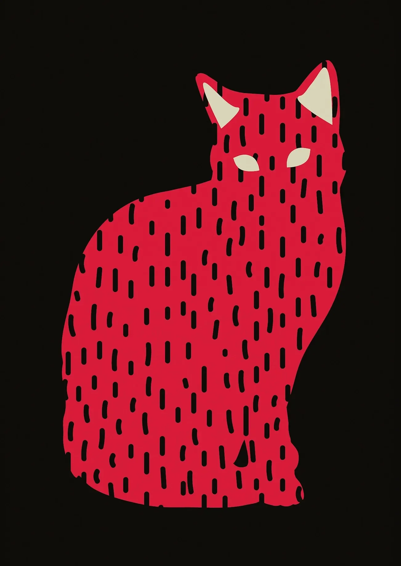 الحد الأدنى قماش الملصقات لطيف كسول القطط مضحك القط المتحمسين الاسترخاء Printss موضة جدار الفن ديكور غرفة المعيشة المنزلي #5