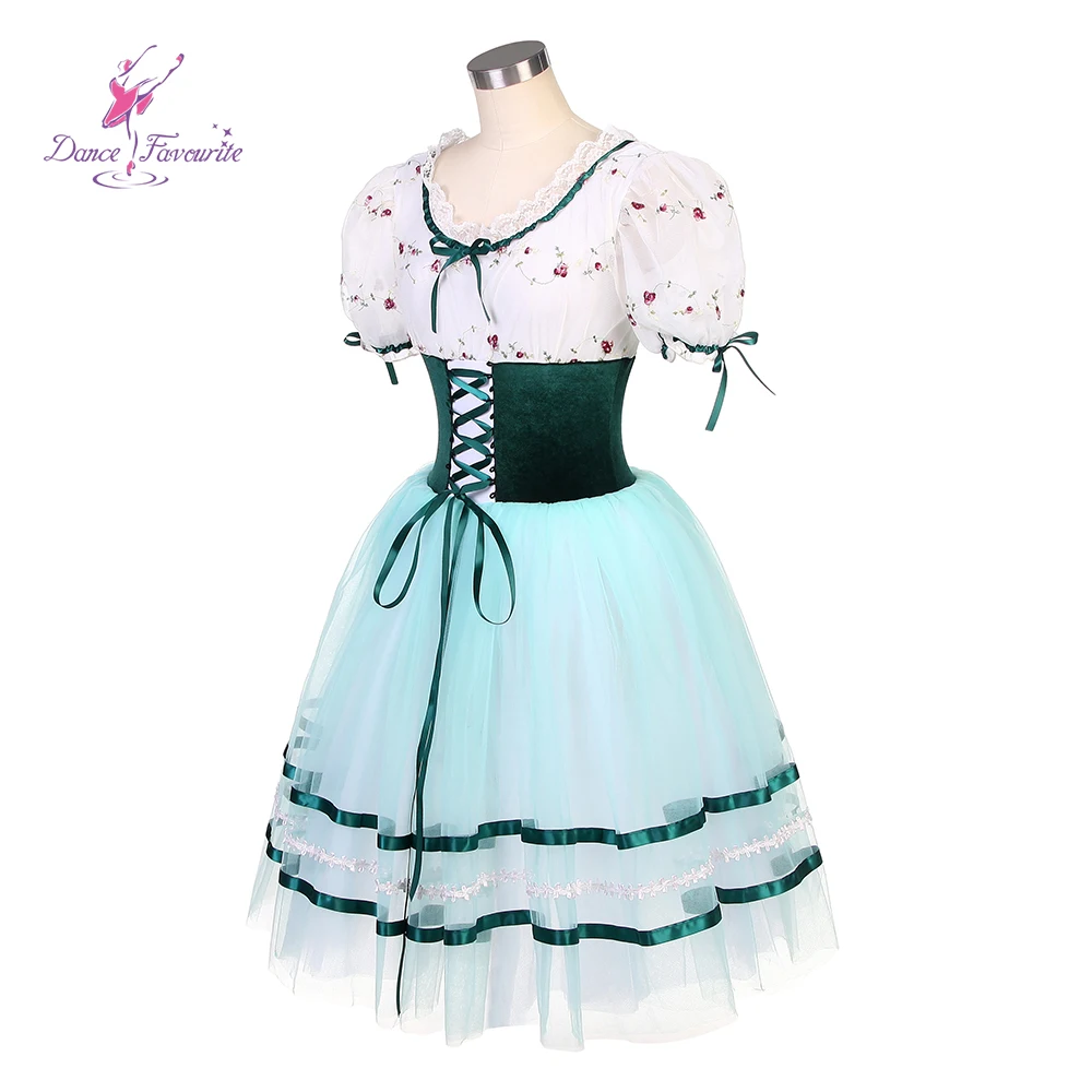 الرقص المفضل الباليه تنورات قصيرة الأخضر الباليه توتو أزياء رقص رومانسية طويلة الباليه توتو ملابس رقص 20011 #4