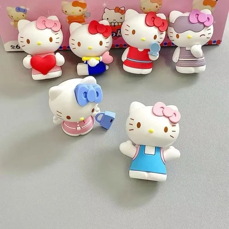 

New Product In Stock Love Kt Cat Cute Girl Heart Blind Box Handmade Toy Desktop Decoration Birthday Souvenir Gift Collection