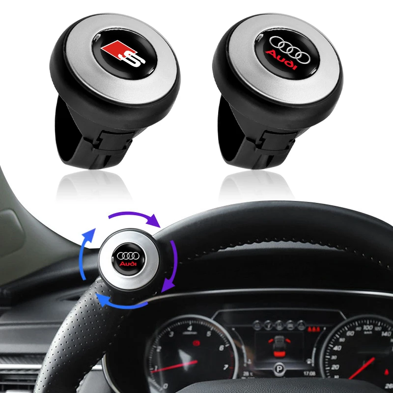 Universal Car Steering Wheel Booster Ball Labor Saving Turning Car Styling For Audi Sline A4 A3 A5 A6 A7 A8 Q3 Q5 Q7 Q8 B5 B6 B7