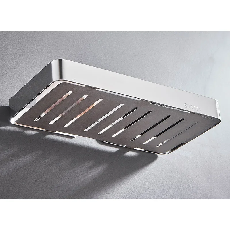 1 Set di portasapone a parete in acciaio inossidabile contenitore per il bagno portasapone per uso domestico esteso portasapone quadrato per doccia