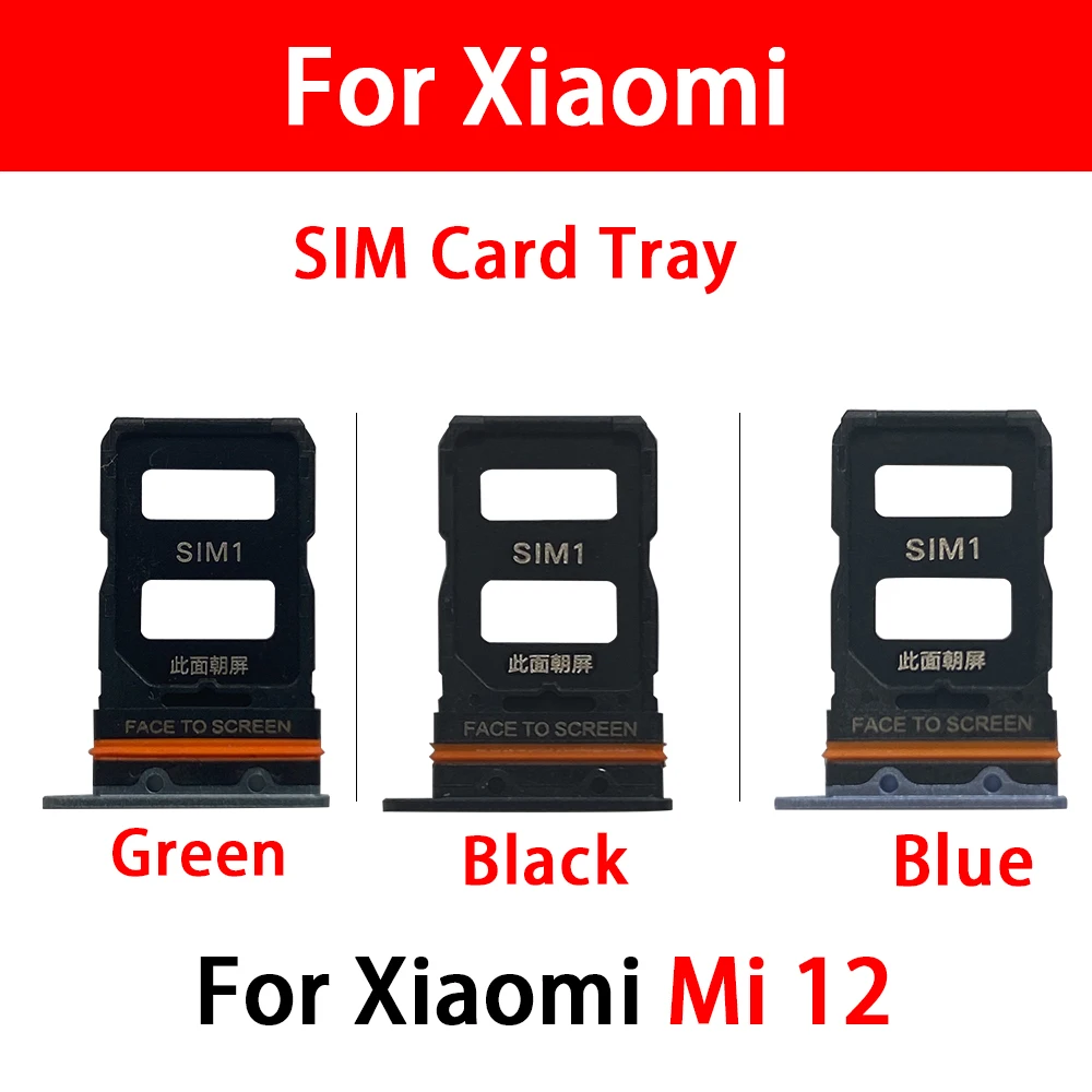 10 Pcs SIM Card Tray Slot Holder Adapter Accessories For Xiaomi Mi 12 Pro Mi 12S Ultra