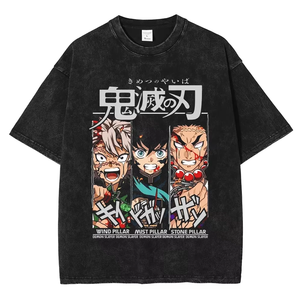 

Iguro Obanai Demon Slayer Manga T-shirts For Women Men Short Sleeve Loose T Shirts High Quality Cotton Comfortable Tees Clothing