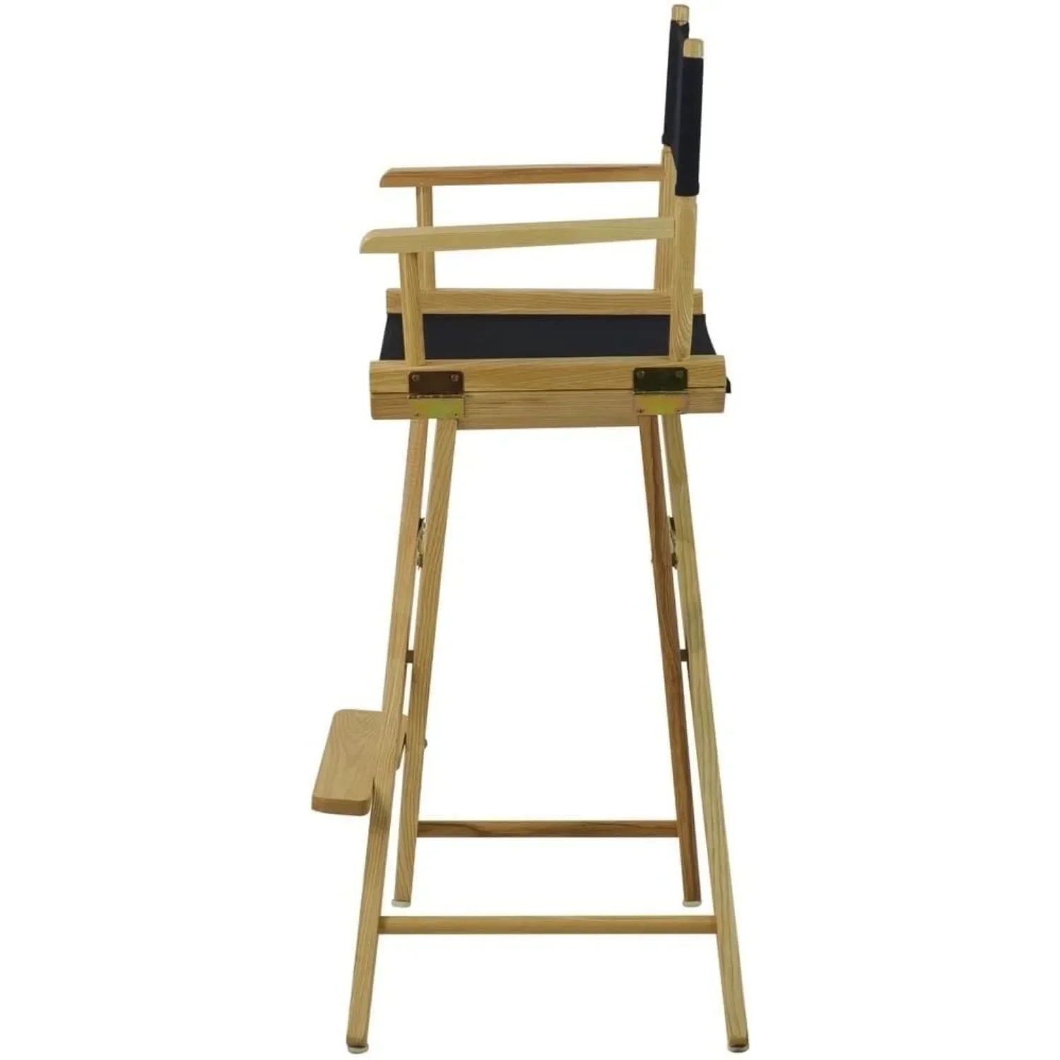 

Очень широкое профессиональное кресло директора — высота барной стойки 30 дюймов со стальным каркасом и черным холстом для наборов фильмов, театральных экипажей, мероприятий