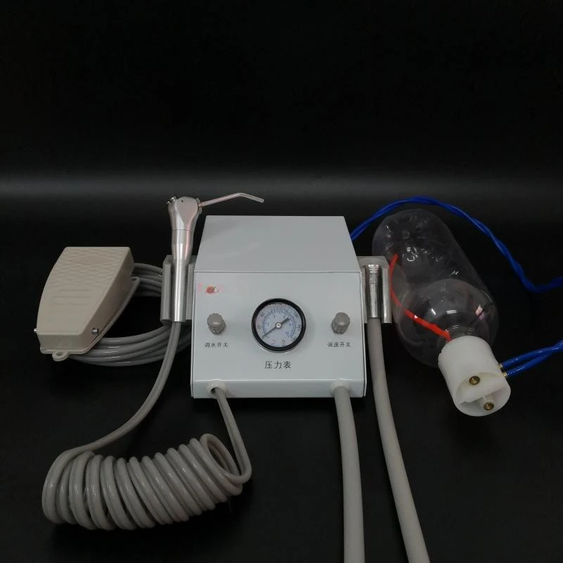 Dental accessoriesHigh speed turbine metal enclosure with bottle, air pressure reducing valve, pressure relief portable