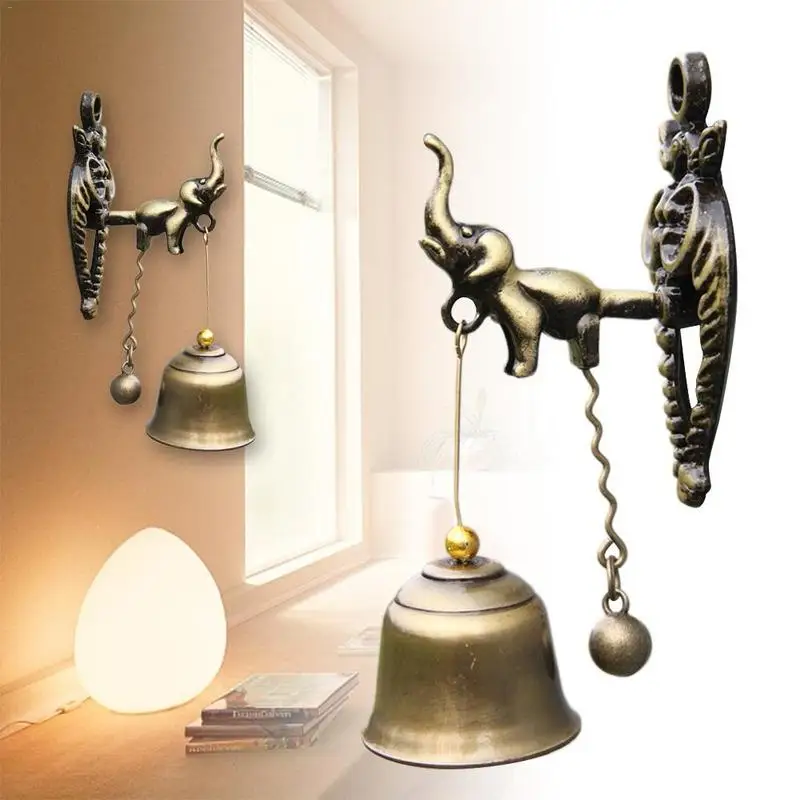 

Vintage Style Animal Doorbells Metal Iron Bells Wind Bells Ornamental Walls Horses Elephant Owls
