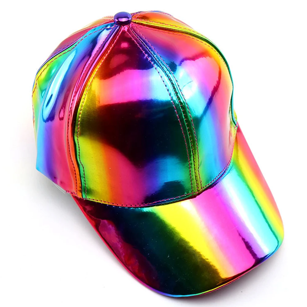 

Baseball Caps Peak Hats Unisex Holographic Adjustable Sun Block Outdoor Hat Stylish Comfortable Durable Protect UV Rays Soft