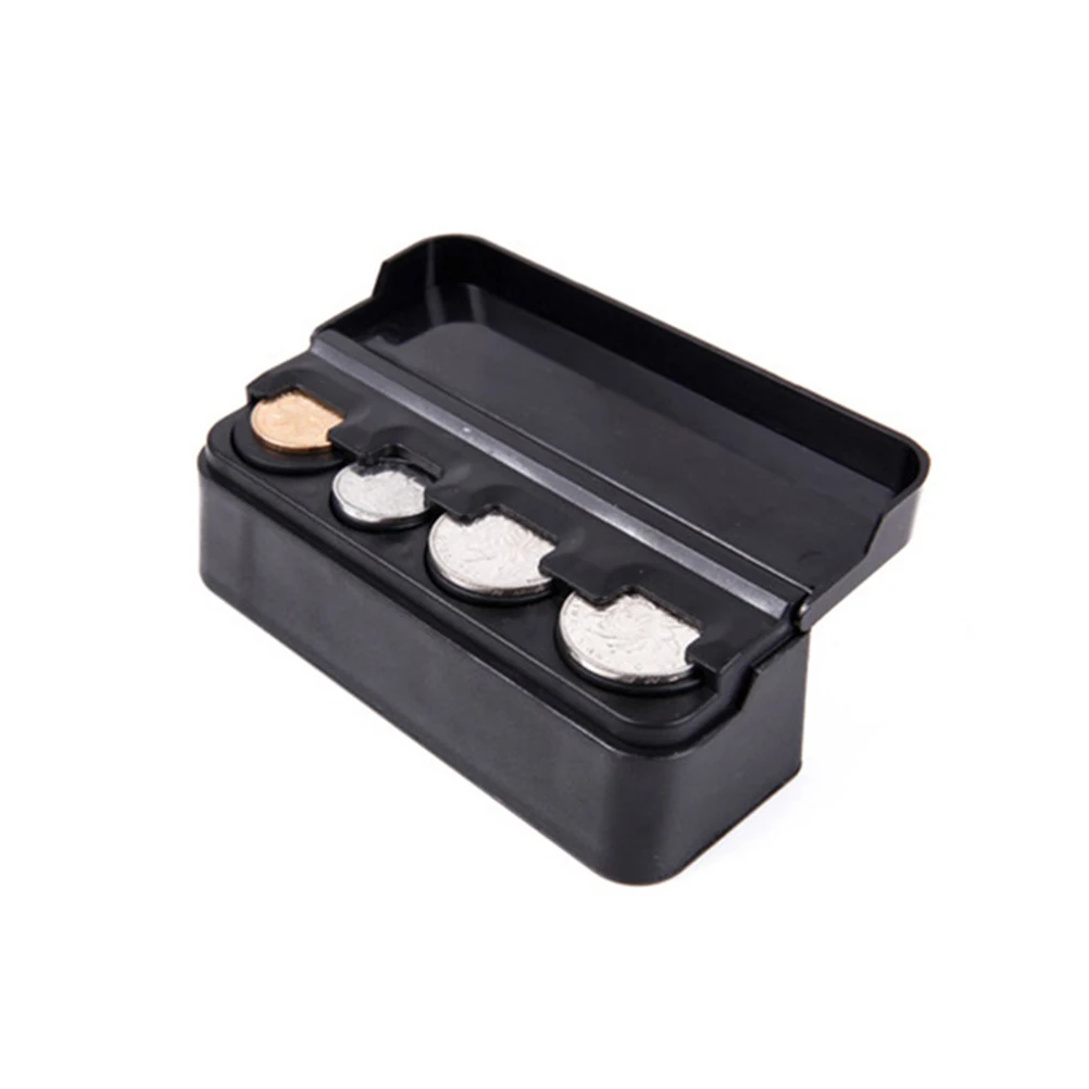 

Holder Plastic Easy Install Suitable Cars Home Use Coin Box ganizer Storage Case Change Container Money Small