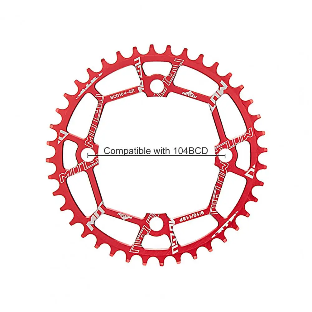 40/42/44/46/48/50/52 Teeth Bicycle Chainring 104BCD MTB Single Speed Bike Sprocket Positive Negative Tooth Bicycle Chainwheel