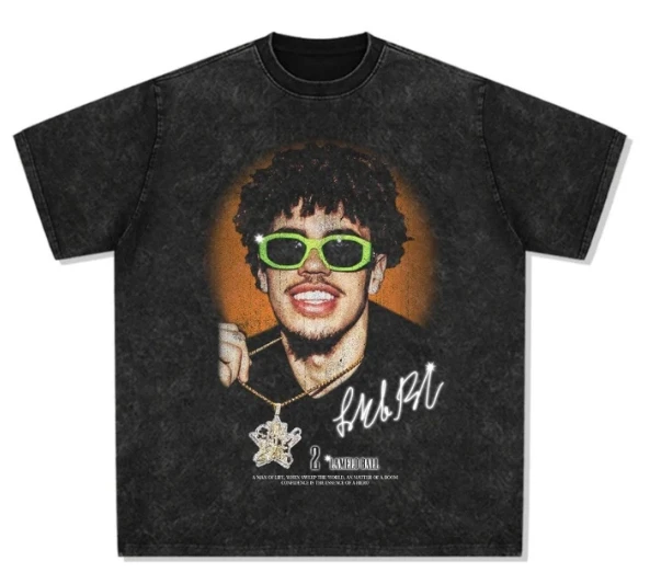 

Лето 2022, футболка с круглым вырезом в стиле ретро, футболка NBA Star Y2k с литографическим принтом, мужская и женская футболка большого размера