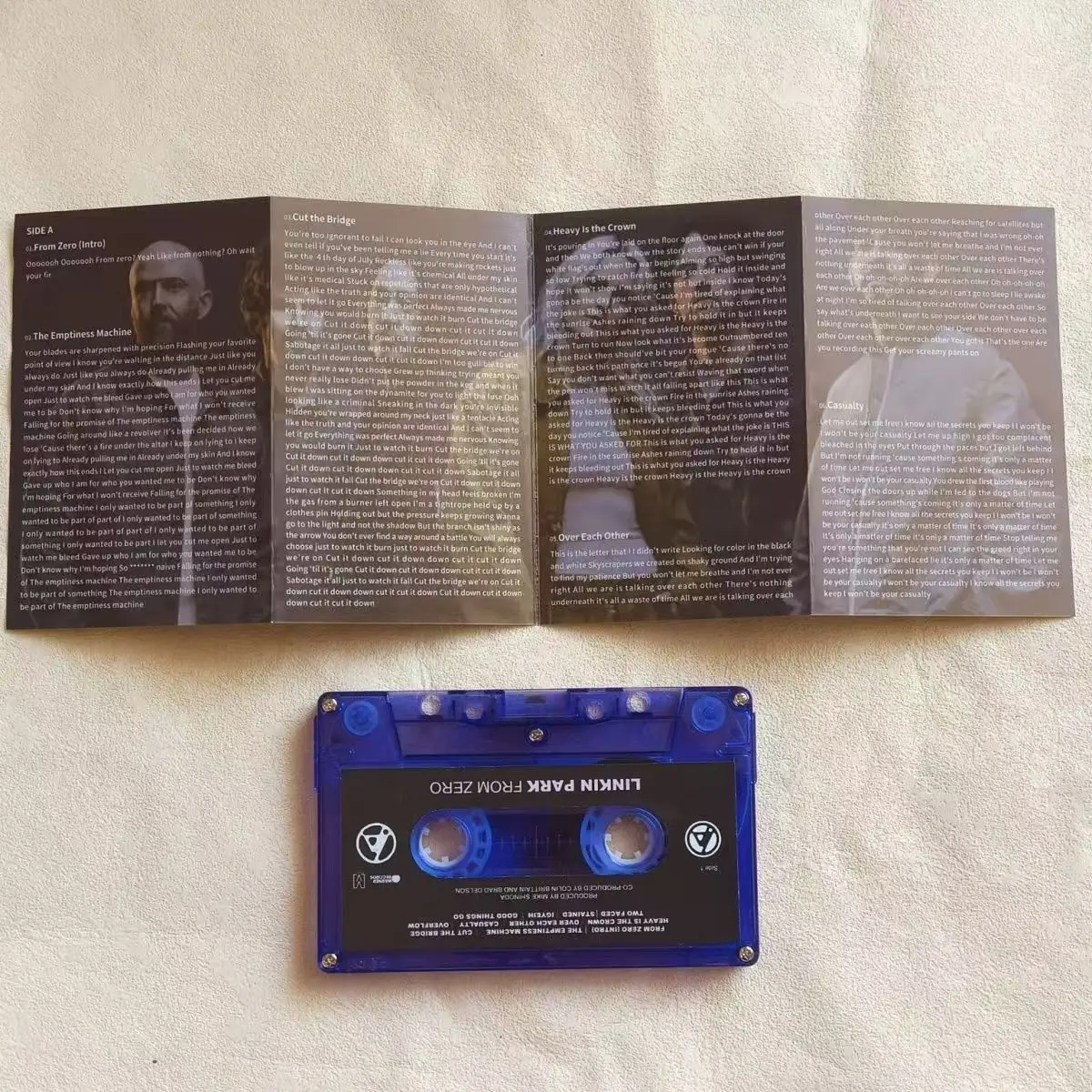 Nova banda de rock dos eua chester bennington fita musical do álbum zero cassetes de duas faces cosplay walkman gravador carro soundtracks caixa