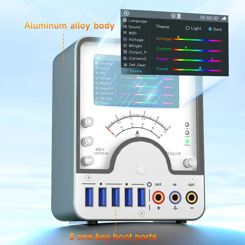 AiXun PM02 Smart Power Supply Partner One-button Booting Motherboard Battery Fast Charging Current Test Repair ﻿Tool