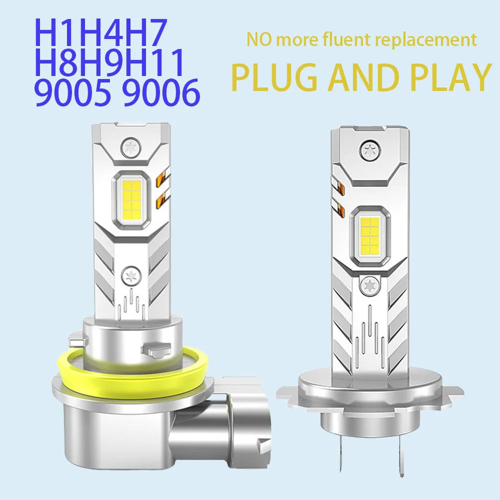 

H7 H8 H11 LED Car Headlight Bulbs Mini Wireless Auto Lamp +800% Bright Spotlights Automobile Headlamp Ambiente auto beleuchtung