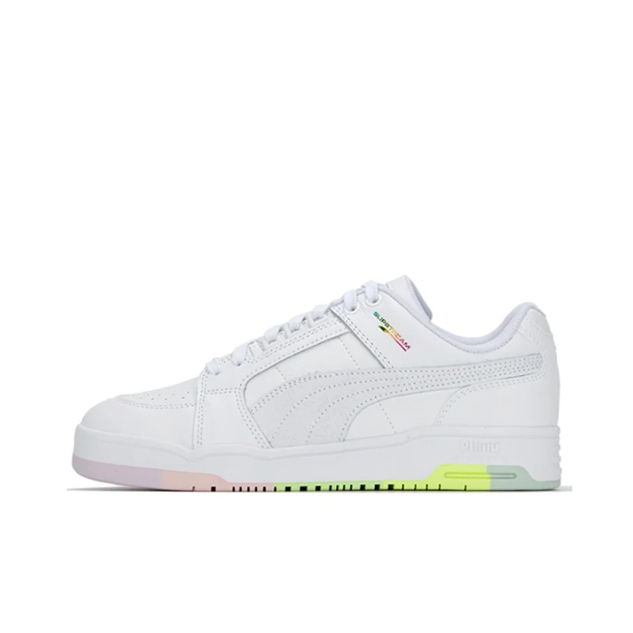 PUMA Slipstream Skateboard Shoes Unisex Low Top White/Multicolor 384949-01