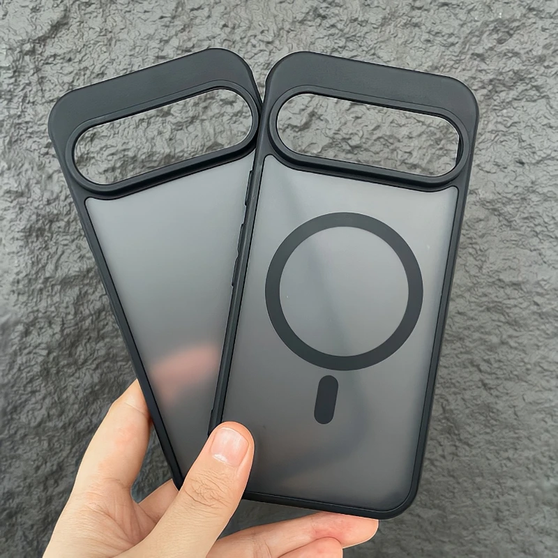 Stoßfeste Panzerhülle für Magsafe Case für Google Pixel 6 7 8 9 10 11 Pro XL 11A 10A 9A 8A 7A 6A Klare Schutzhülle Matt Handyhülle