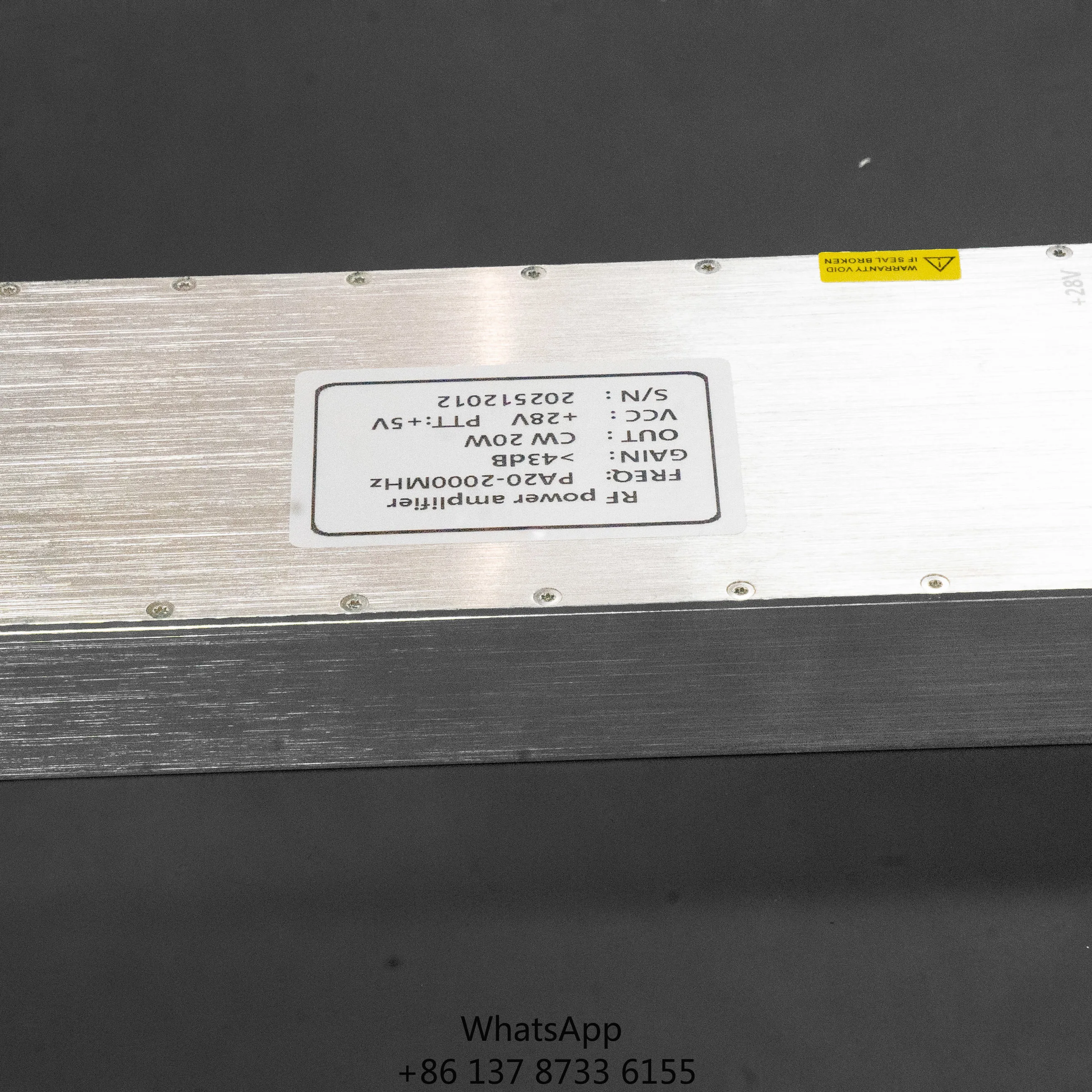 100W 1.6M-400Mhz RF Pulse Wave Power Amplifier Module Uav Fpv Signal Booster Module Frequency RF Power Amplifier Module