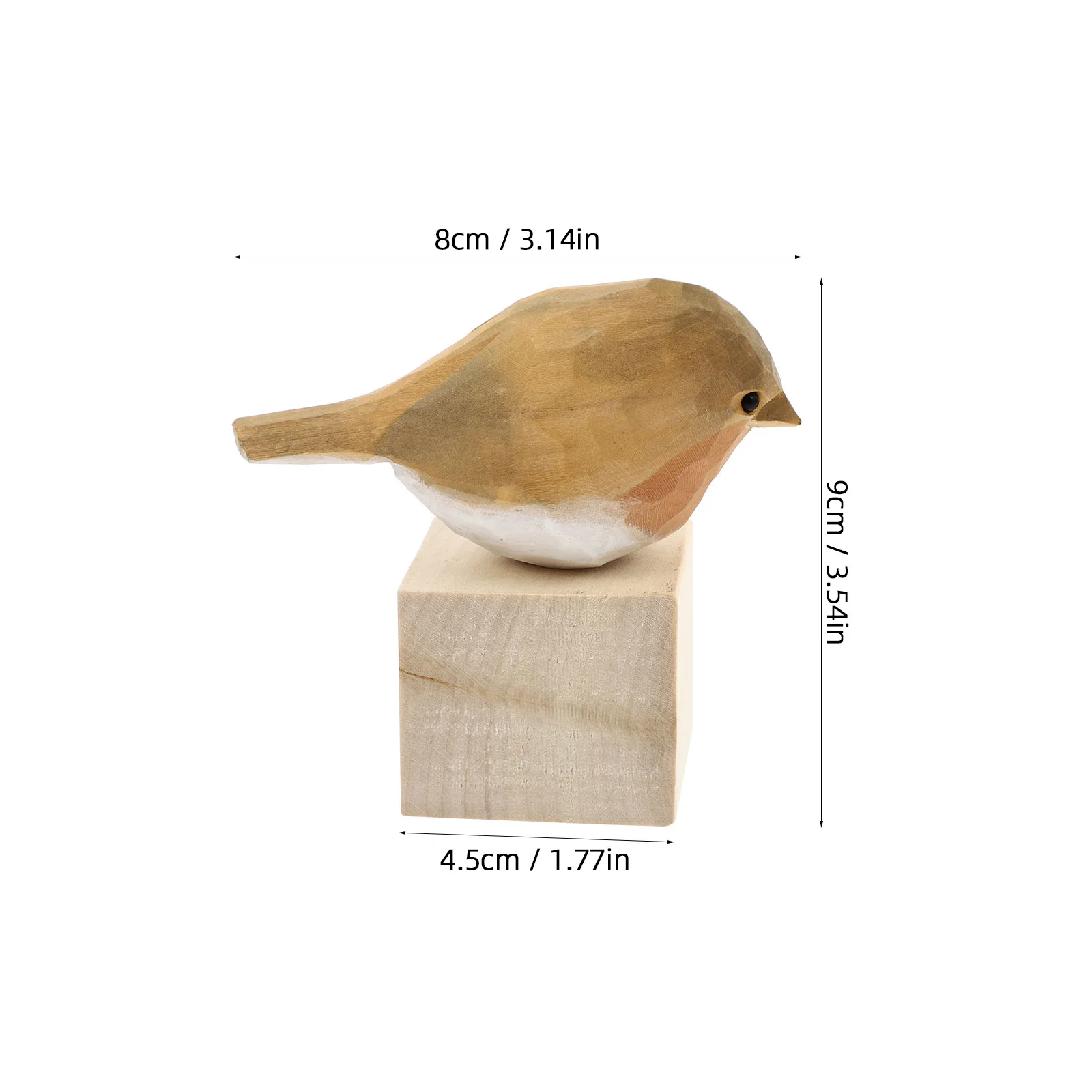زينة طيور خشبية مصنوعة يدويًا، زينة طيور نابضة بالحياة للمكتب وغرفة النوم، هدية تزيين المنزل لها، ديكور المنزل #4