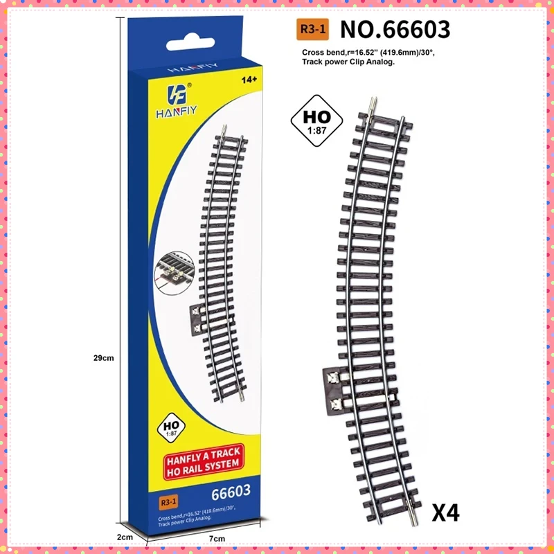 HO Scale HF 1:87 G1 R2 R3 R10 WL รางตรง/รางโค้งแบรนด์เยอรมันเดียวกัน Track รุ่น-ใช้งานร่วมกับประเภทอื่นๆราง
