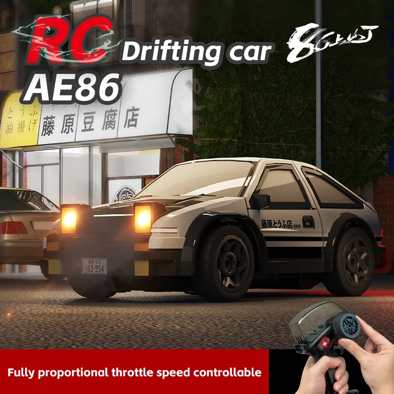 

New Product AE86 Mini Desktop Remote Control Car 1:64 Drift Racing 2.4G Full Scale Throttle RC Boys Remote Control Toy Car