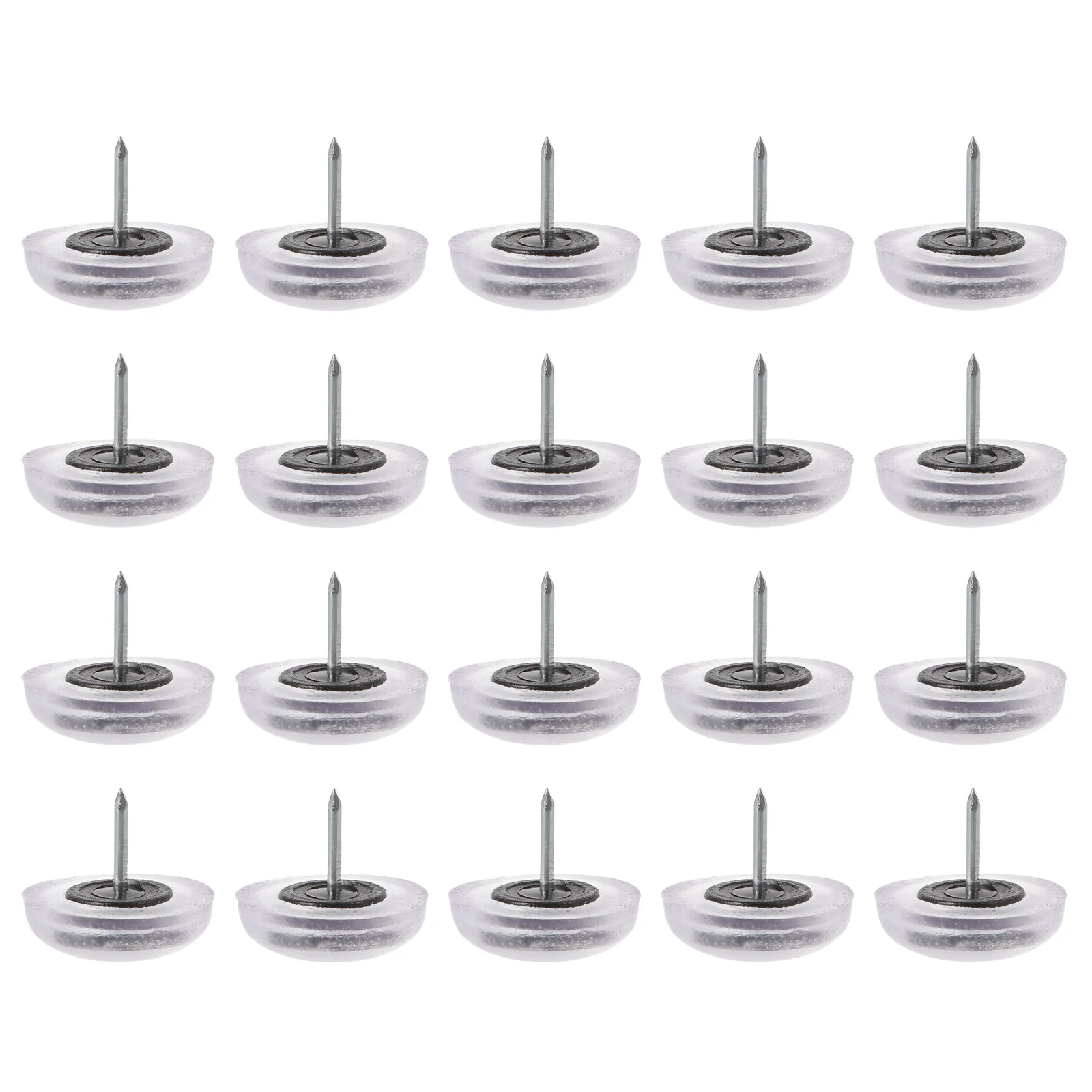 

20 Pcs Chair Glides with Nail Spikes Rug Table Feet Mat Protector Leg Protectors