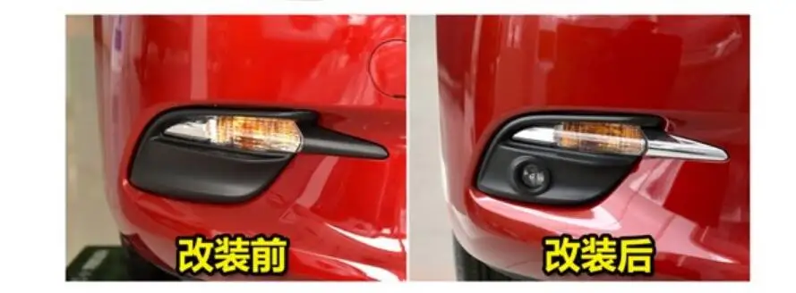 Video Car Flashing DRL For Mazda 3 Mazda3 Axela2017 2018 2019 LED DRL Daytime Running Lights Daylight Fog light cover