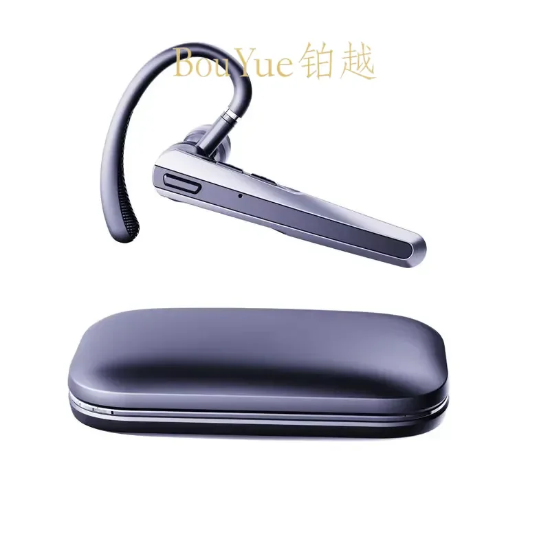 Wireless Single Ear Bluetooth Headset Hands Free Driving Business Earphone Long Mic Waterproof Sport Earbuds Noise Cancelling