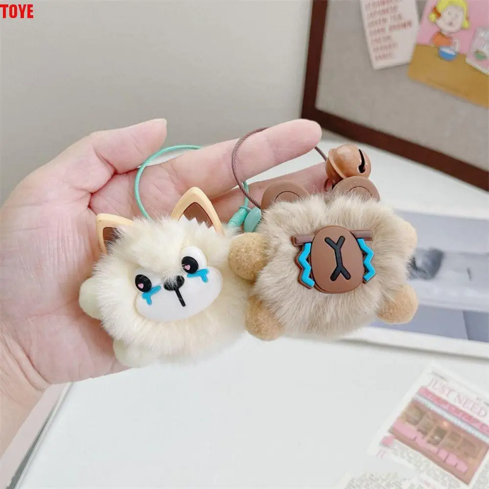 

Jewelry Accessories Rabbit Fur Capybara Fur Keychain Panda Hairy Bunny Key Ring Exquisite Dog Fluffy Capybara Pendant Women